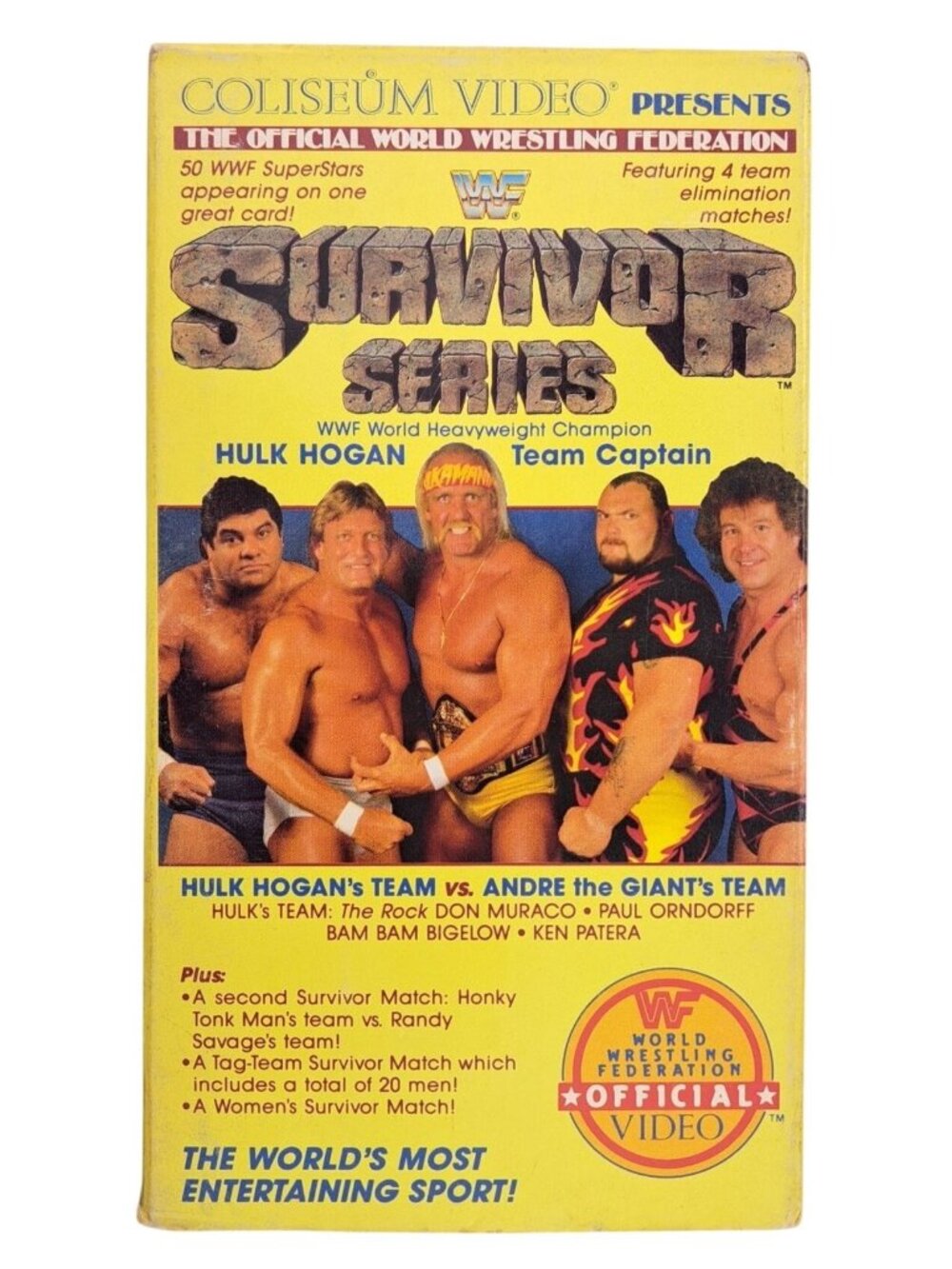 WWF Survivor Series 1987 VHS Coliseum Video Hulk Hogan Andre Wrestling 2 Hours